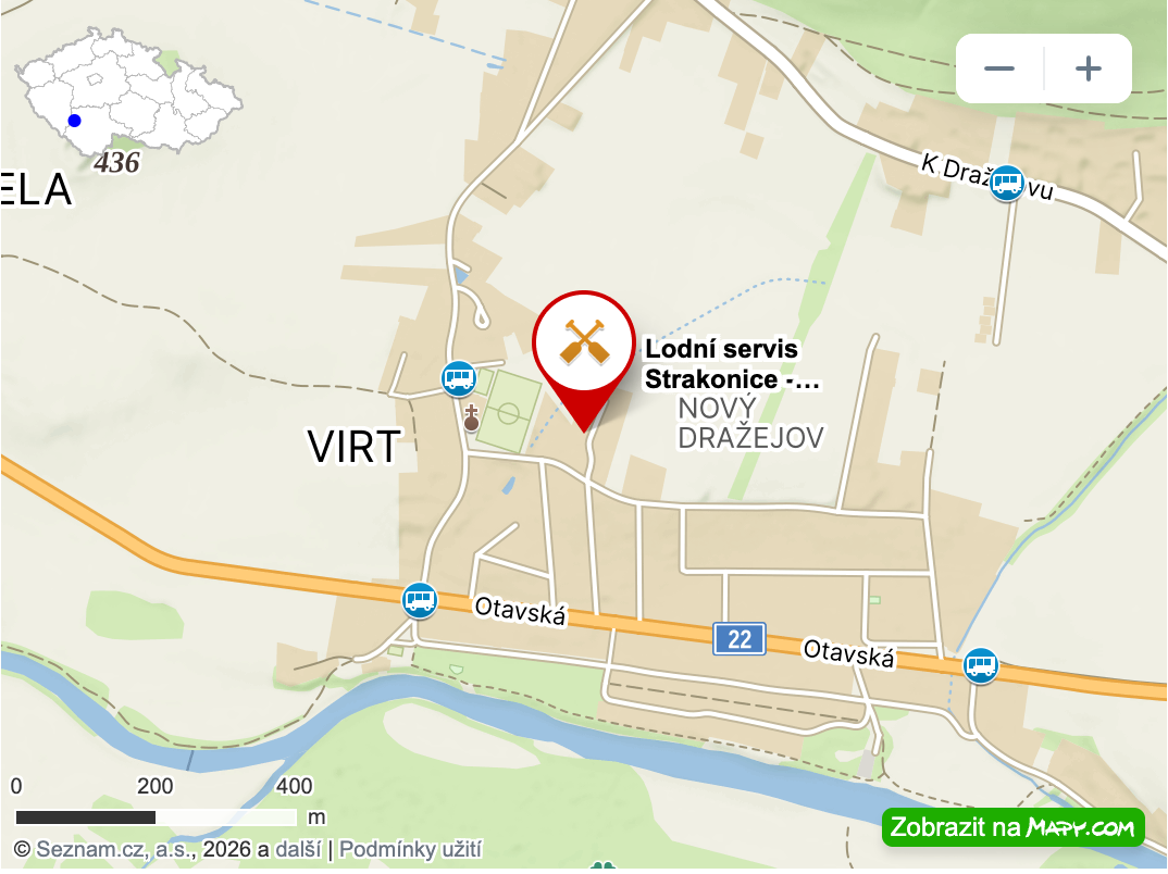 Mapa základny Strakonice